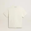 Camiseta en blanco envejecido con logotipo invertido en la espalda - Jersey Capsule