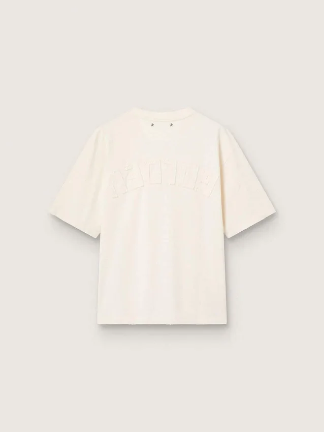 Camiseta en blanco envejecido con logotipo invertido en la espalda - Jersey Capsule