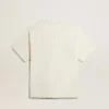Camiseta en blanco envejecido con logotipo invertido en la espalda - Jersey Capsule
