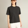 Camiseta en negro lavado con logotipo invertido en la espalda - Jersey Capsule