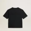 Camiseta en negro lavado con logotipo invertido en la espalda - Jersey Capsule