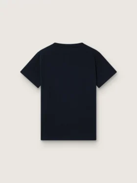 Camiseta Journey para niños en jersey de algodón azul con estampado digital de la mascota