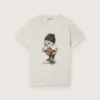 Camiseta Journey para niños en jersey de algodón blanco con estampado digital de la mascota