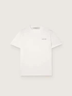 Camiseta para hombre de jersey de algodón blanco vintage