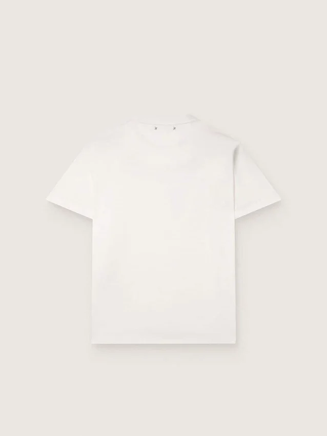 Camiseta para hombre de jersey de algodón blanco vintage