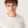 Camiseta para hombre de jersey de algodón blanco vintage