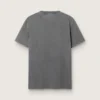 Camiseta para hombre en gris antracita con acabado desgastado