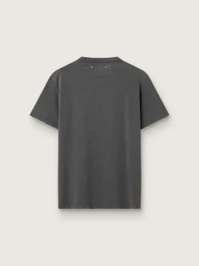 Camiseta para mujer en gris antracita con cristales