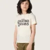 Camiseta para niños «Journey» en jersey de algodón blanco con logotipo