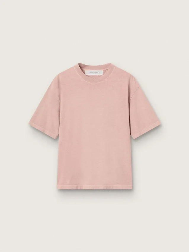 Camiseta rosa polvo con logotipo invertido en la espalda - Jersey Capsule