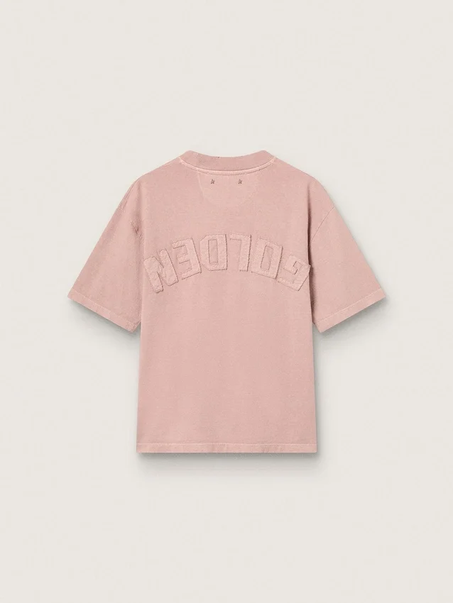 Camiseta rosa polvo con logotipo invertido en la espalda - Jersey Capsule