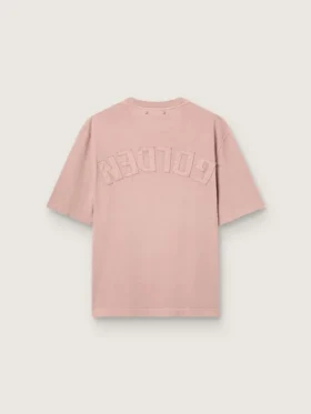 Camiseta rosa polvo con logotipo invertido en la espalda – Jersey Capsule