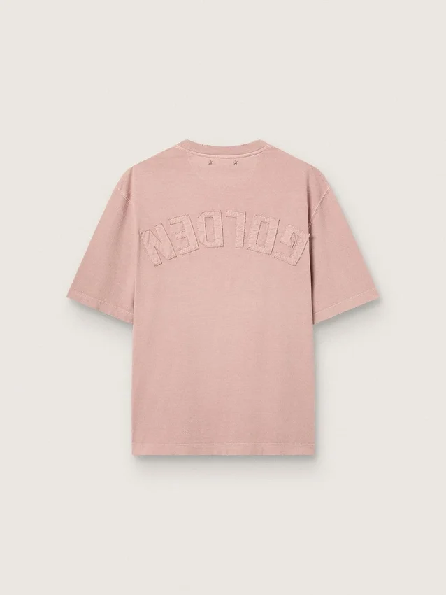 Camiseta rosa polvo con logotipo invertido en la espalda - Jersey Capsule