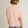 Camiseta rosa polvo con logotipo invertido en la espalda - Jersey Capsule