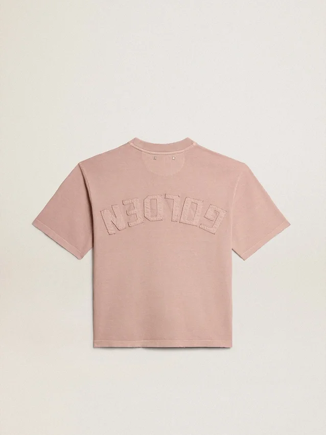 Camiseta rosa polvo con logotipo invertido en la espalda - Jersey Capsule