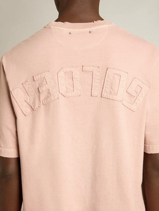 Camiseta rosa polvo con logotipo invertido en la espalda - Jersey Capsule