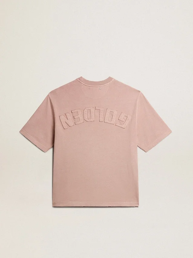 Camiseta rosa polvo con logotipo invertido en la espalda - Jersey Capsule