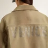 Chaqueta acolchada unisex en tonos caqui