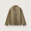 Chaqueta acolchada unisex en tonos caqui