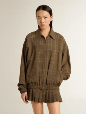 Chaqueta bomber de lana para mujer