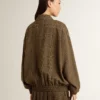 Chaqueta bomber de lana para mujer