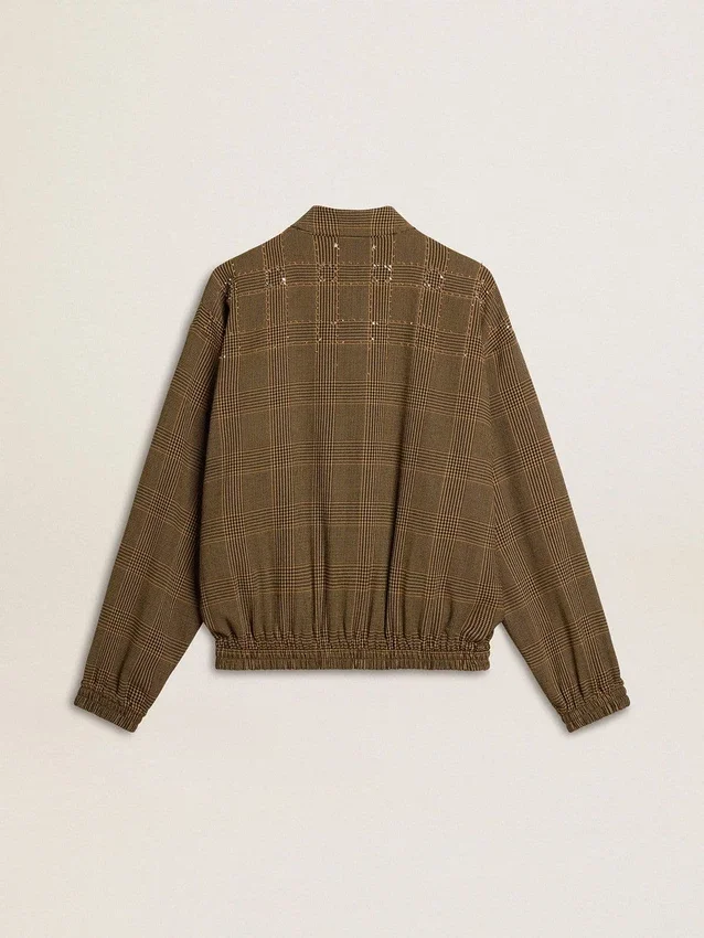 Chaqueta bomber de lana para mujer