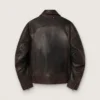 Chaqueta bomber para hombre en piel napa color burdeos