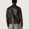 Chaqueta bomber para hombre en piel napa color burdeos