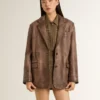 Chaqueta bomber de lana para mujer