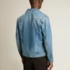 Chaqueta de mezclilla para hombre con lavado medio