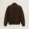 Chaqueta de vuelo de la Golden Collection en gamuza marrón oscuro