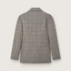 Chaqueta para hombre de lana gris con diseño de cuadros Príncipe de Gales