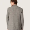 Chaqueta para hombre de lana gris con diseño de cuadros Príncipe de Gales