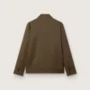 Chaqueta tipo coach de gabardina de lana para hombre con bordados