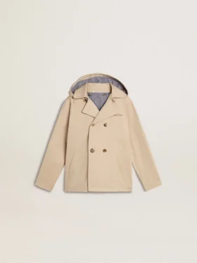Chaqueta tipo trench para niños con chaleco interior desmontable