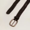 Cinturón para mujer de cuero negro