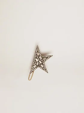 Cordón con clip en forma de estrella en color oro antiguo