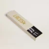 Cordones de algodón en tono púrpura desgastado con puntas con el logotipo