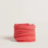 Cordones de algodón rojos con detalles blancos