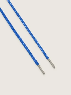 Cordones para caminatas en azul cobalto con detalles en gris y blanco