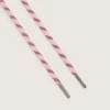Cordones para caminatas en rosa y burdeos