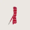 Cordones rojos para tenis de senderismo con detalles blancos