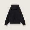 Cortavientos para mujer de nylon negro con cristales tono sobre tono