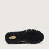 Dad-Star para hombre en gamuza gris paloma y malla plateada con estrella de cuero blanco y lengüeta de talón de gamuza
