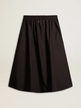 Falda acampanada de nylon técnico negro