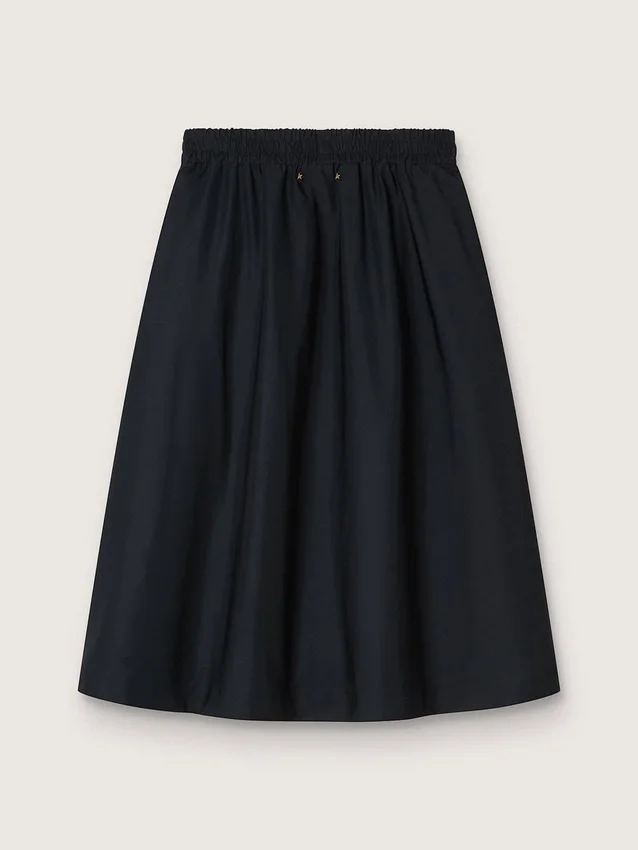 Falda acampanada de nylon técnico negro