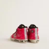 Francy Junior con lentejuelas, estrella de gamuza gris hielo y cordones con estampado animal