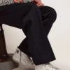 Francy para hombre en cuero con estrella de gamuza plateada