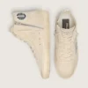 Francy para mujer en gamuza beige con estrella plateada brillante