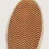 Francy para mujer en gamuza beige con estrella plateada brillante